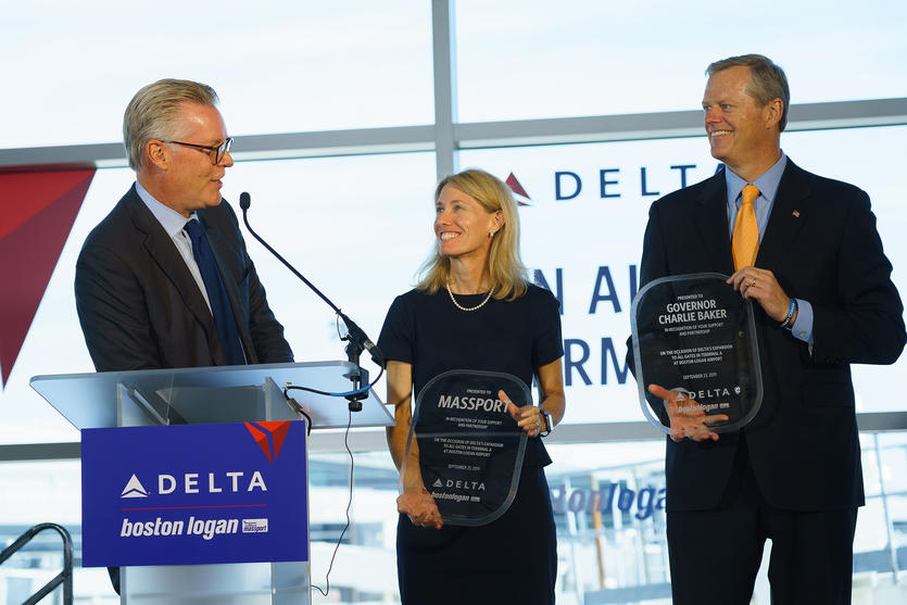 Delta_Terminal A Event at Boston Logan Airport2400px.jpg Delta News Hub